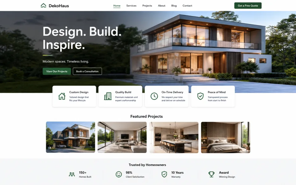 Reka Bentuk Laman Web & Landing Page